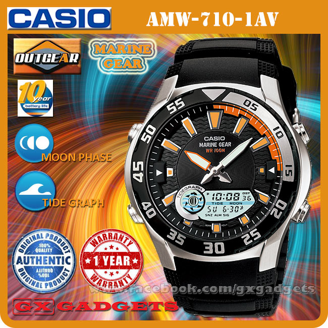 Casio Tide Graph Moon Phase Aqw-100 User Manual