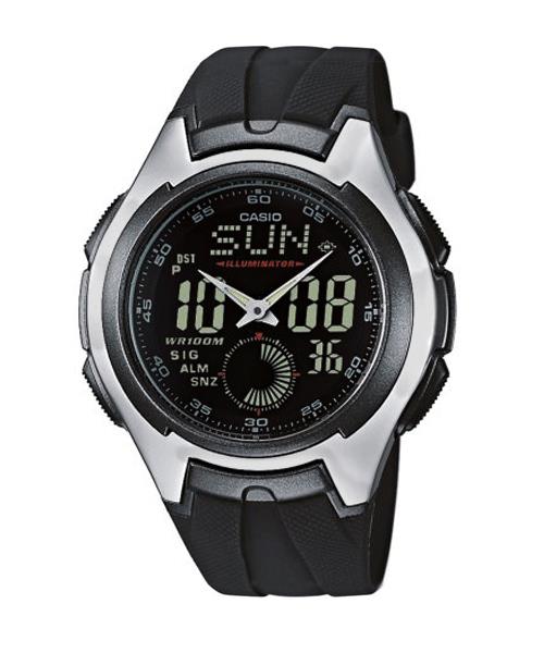 Casio AQ-160W-1BV World Time Stopwatch EL Resin Watch with Warranty