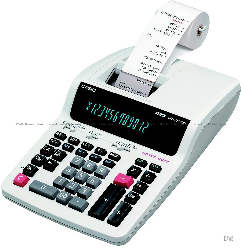 CASIO DR-210TM Printing Calculator 2 (end 9/28/2018 2:39 PM)