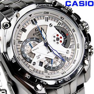 CASIO EDIFICE F1 RACING 3D JAPAN Chronograph WHITE EF-550D-1AV 1:1 COP..