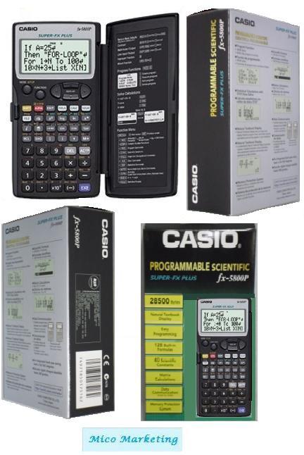 grade slope program casio fx5800p