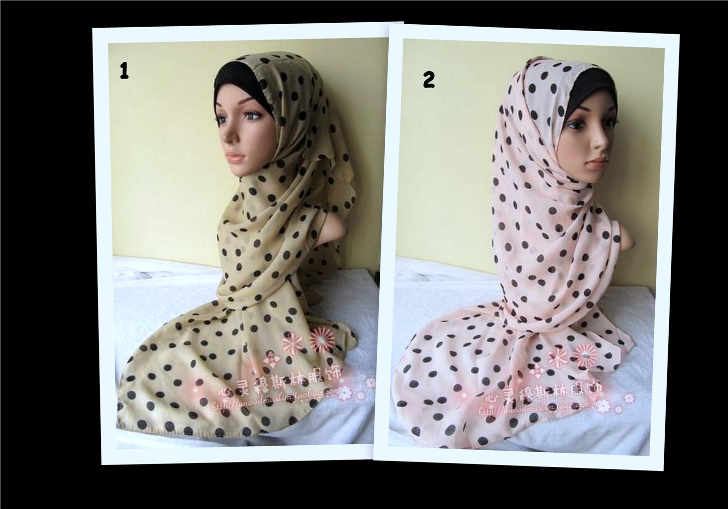 Chiffon Hijab - Dotted print