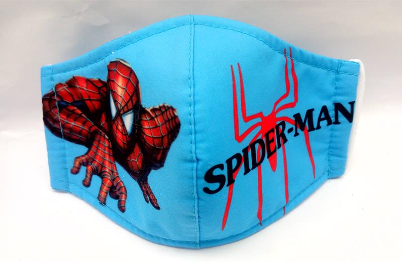 CHILD FACE MASK CLOTH 1 PIECE (REUSABLE) SPIDER MAN DESIGN