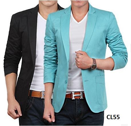 CL55 Casual Slim Korean Style Men's Suit Blazer Coat