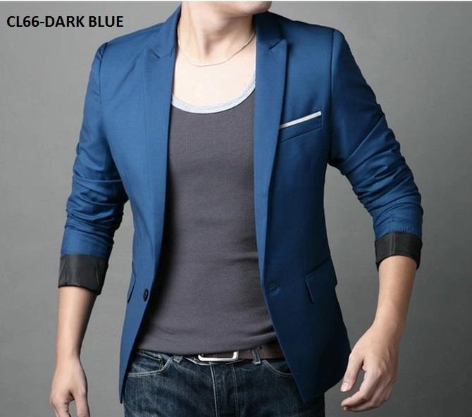 CL66 Korean Style Casual Slim Men's Suit Blazer Coat