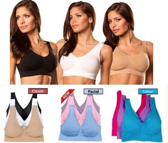 Clearance - 3 PCS SEAMLESS GENIE BRA WITH REMOVABLE PADS Clearance - 3 PCS SEAMLESS GENIE BRA WITH REMOVABLE PADS