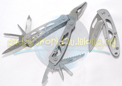 Combo Set - Stainless Steel Multitool Plier + Foldable Knife Set Combo Set - Stainless Steel Multitool Plier + Foldable Knife Set