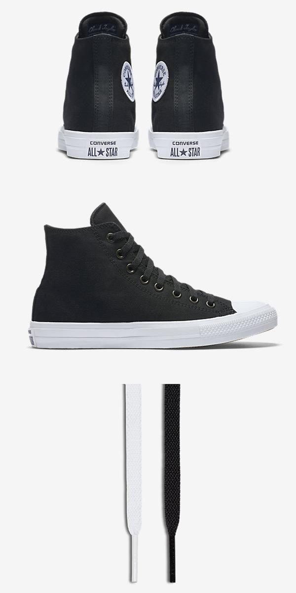 CONVERSE CHUCK II HIGH TOP BLACK 