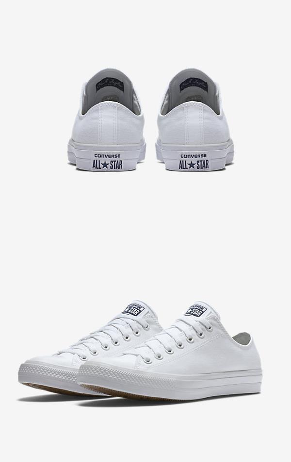 CONVERSE CHUCK II LOW TOP WHITE 