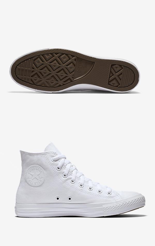 CONVERSE CHUCK TAYLOR MONOCHROME HIGH TOP WHITE MONOCHROME 