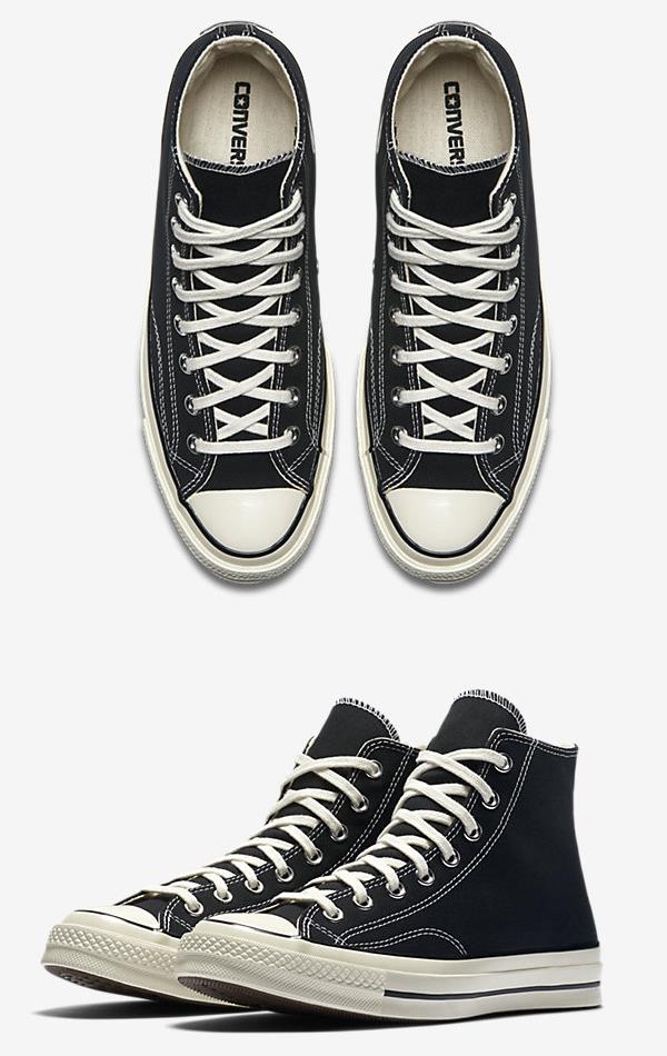 CONVERSE CHUCK TAYLOR ALL STAR '70 HIGH TOP BLACK 