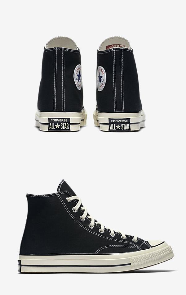 CONVERSE CHUCK TAYLOR ALL STAR '70 HIGH TOP BLACK 