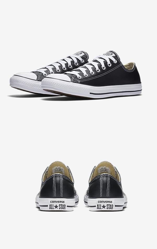CONVERSE CHUCK TAYLOR ALL STAR LEATHER LOW TOP BLACK 