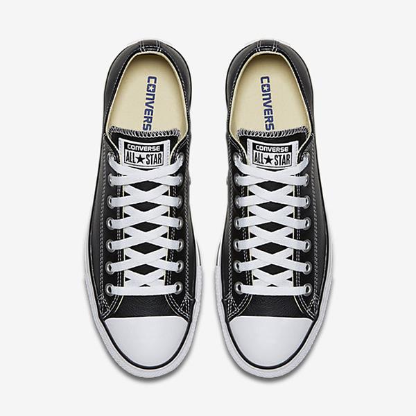CONVERSE CHUCK TAYLOR ALL STAR LEATHER LOW TOP BLACK 