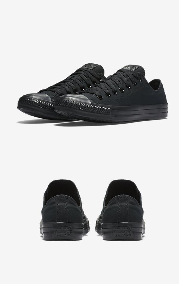 CONVERSE CHUCK TAYLOR ALL STAR LOW TOP MONO BLACK 