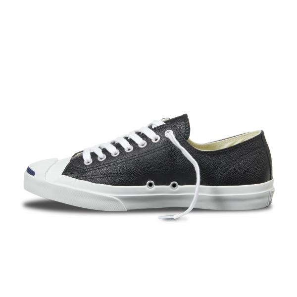 CONVERSE JACK PURCELL CORE LEATHER LOW TOP BLACK 