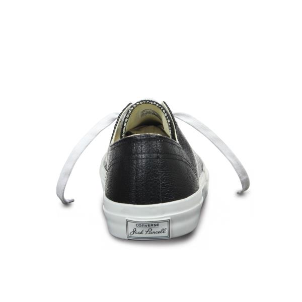 CONVERSE JACK PURCELL CORE LEATHER LOW TOP BLACK 