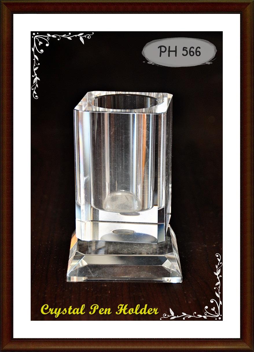 Crystal Pen Holder Twistable with Based Customized - PH566 Crystal Pen Holder Twistable with Based Customized - PH566