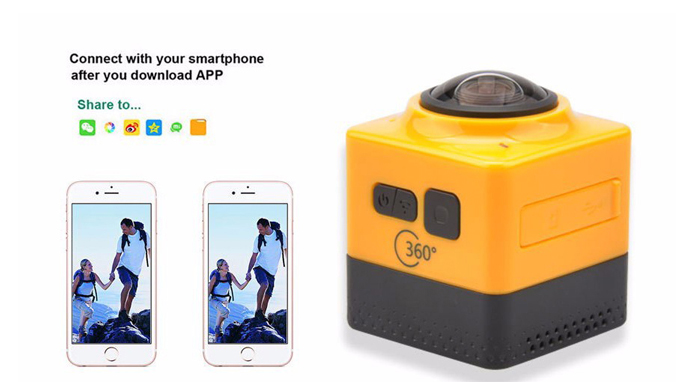 Cube 360 WIFI 360 Degrees Panorama Sport Camera