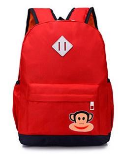 Cute Monkey Kids' Backpack (Red) Cute Monkey Kids' Backpack (Red)