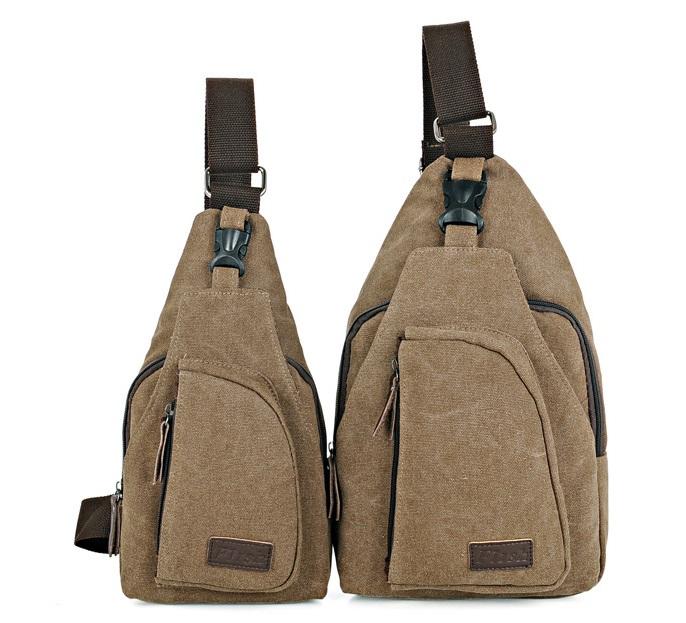 CV6 Canvas Shoulder Pouch Crossbody Hiking Travel Shoulder Bag