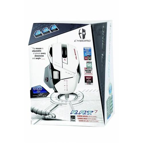 Cyborg R.A.T. 7 Mad Catz Gaming Mouse ALBINO PC & MAC (Johor, end time ...