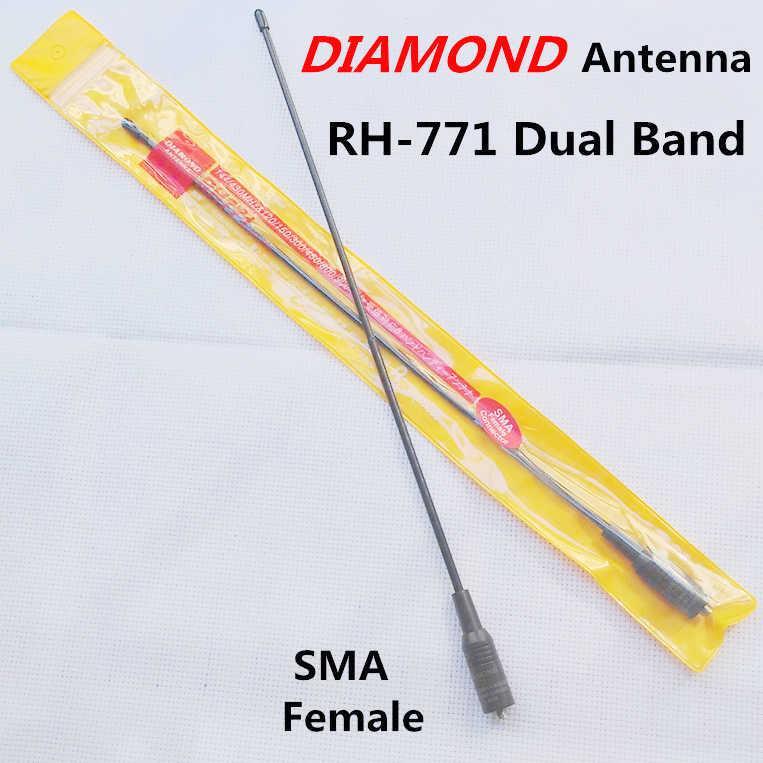 DIAMOND RH-771 SMA Female Antenna Dual Band For KENWOOD/BAOFENG Talkie