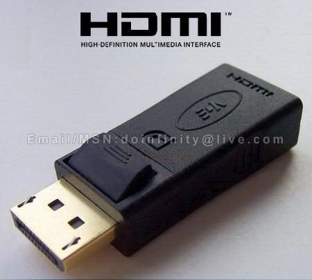 New DP DisplayPort Male to HDMI Female Video Audio Adapter Converter