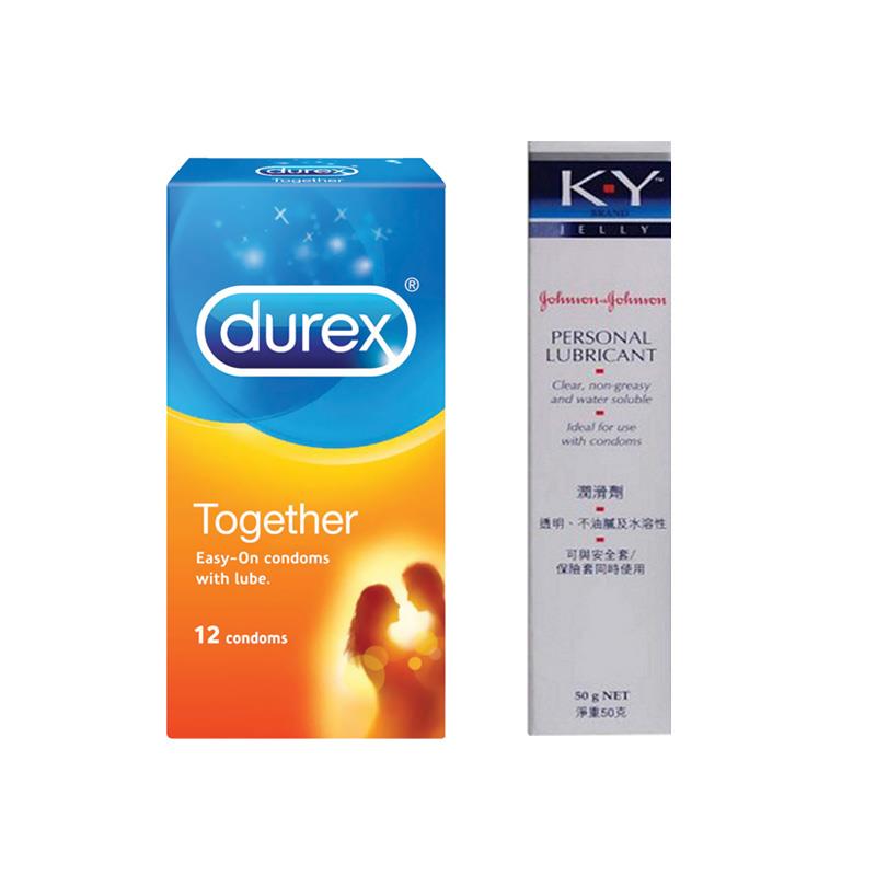Durex Together Easy On 12´s Condoms + Durex K-Y Jelly Personal Lubrica