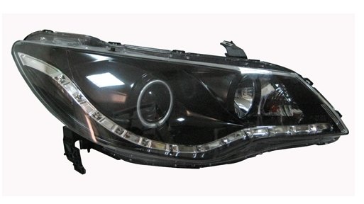 EAGLE EYES CIVIC '06-08 BLACK HOUSING CCFL Projector HeadLamp HL-073-2