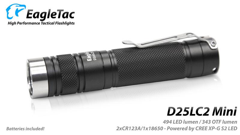 EAGLETAC D25LC2 NEUTRAL WHITE CREE XP-G S2 LED FLASHLIGHT~MAX 493 LUME EAGLETAC D25LC2 NEUTRAL WHITE CREE XP-G S2 LED FLASHLIGHT~MAX 493 LUME