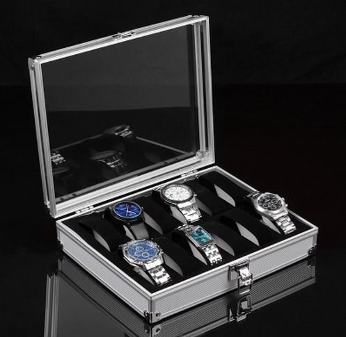 Elegant Aluminium Watch Box 12 Slots Elegant Aluminium Watch Box 12 Slots