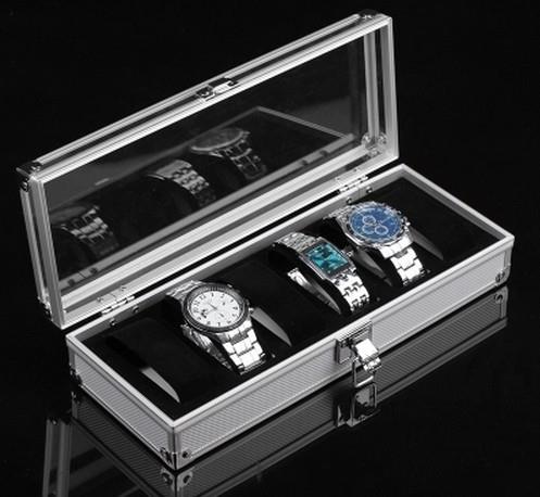 Elegant Aluminium Watch Box 6 Slots Elegant Aluminium Watch Box 6 Slots