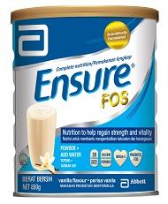 Ensure with FOS Formula Dietary Food Vanilla 850g X 2 TINS