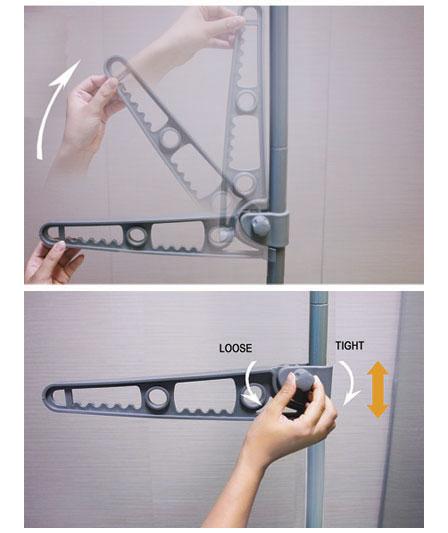 Image result for Expandable Clothes Laundry Indoor Room Hanging / Organizer Rack Pole