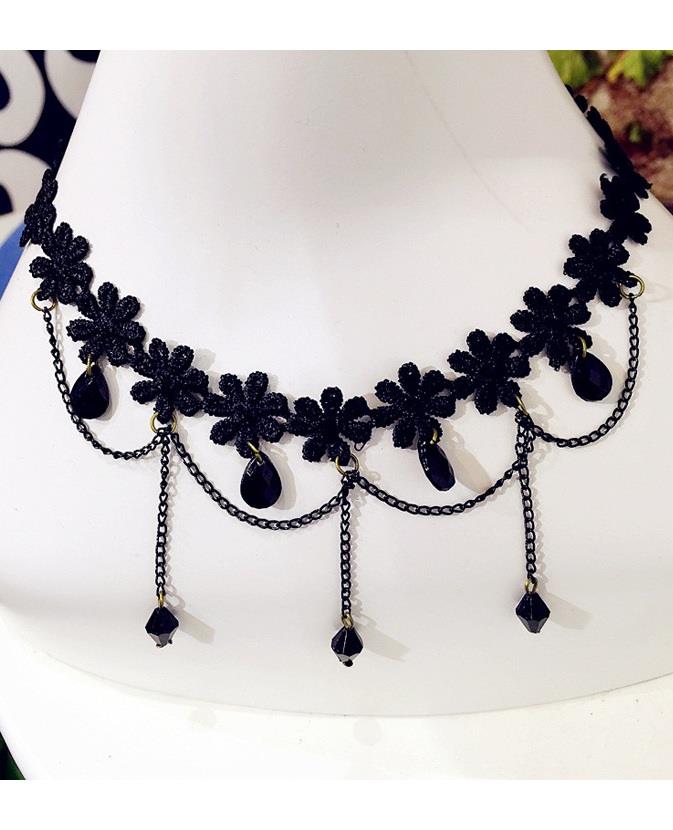 Fashion Crochet Waterdrop Clavicle Necklace Fashion Crochet Waterdrop Clavicle Necklace