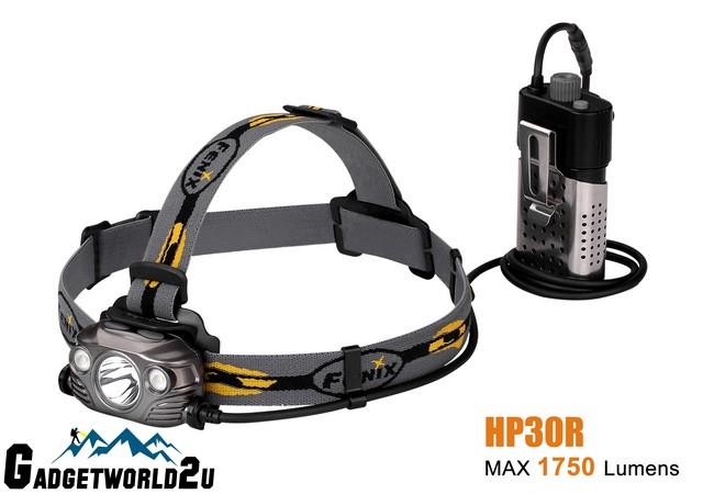 Fenix HP30R Rechargeable Spot & Floodlight Headlamp - Iron Grey Fenix HP30R Rechargeable Spot & Floodlight Headlamp - Iron Grey