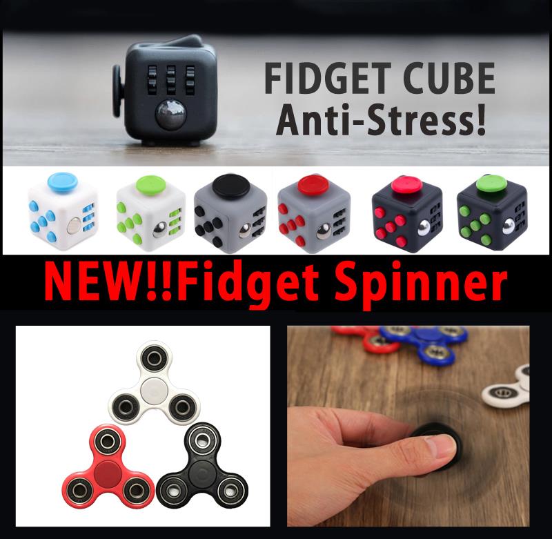 Fidget Cube Spinner Relieves Stress & Anxiety Attention Toy ROCK