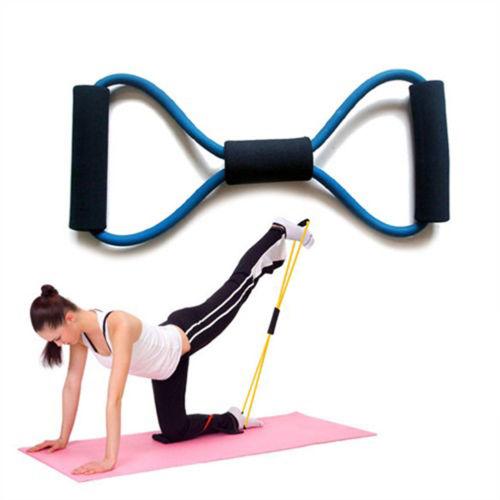 Fitness Equipment Tube Workout Exercise Elastic Resistance Band Yoga