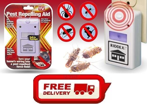 Free Shipping- Genuine Riddex Plus Digital Pest Repelling Aid