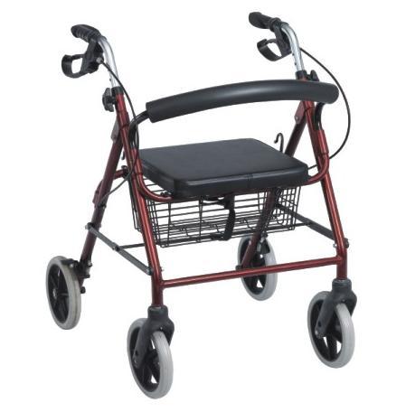 FREE SHIPPING PM* Aluminium rollator walker with basket