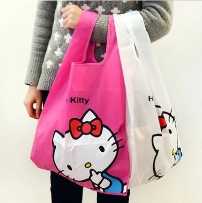 Hello Kitty PVC Water Proof Shopping Reusable Singlet Bag