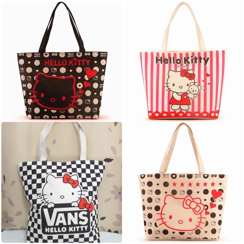 It's free shipping made easy These look great with a complete Hello Kitty outfit but also coordinate well with blue jeans, pants, skirts and dresses. Both women and girls can enjoy a great selection of Hello Kitty purses. Purse styles featured include hobo bags, tote bags, backpacks and more.