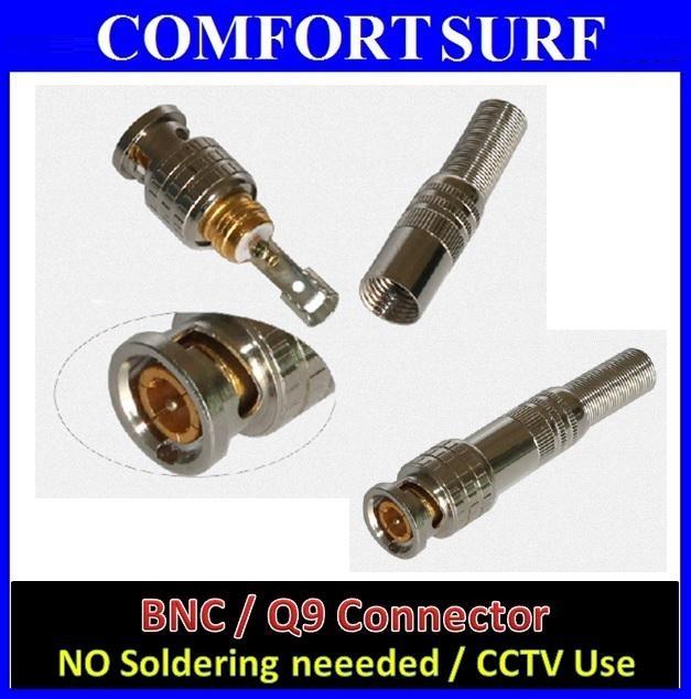 High Quality BNC / Q9 Connector For CCTV Use / Free soldering type High Quality BNC / Q9 Connector For CCTV Use / Free soldering type