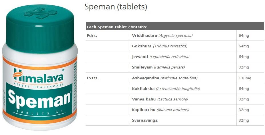 Himalaya speman 100 tablets in indian rupees