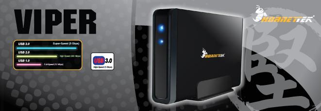 Hornettek Viper for 3.5' HDD USB3.0 External Enclosure Hornettek Viper for 3.5' HDD USB3.0 External Enclosure