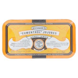 Hudson's Honey Lemon Eumenthol Jujubes 50g