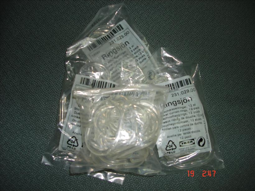 IKEA Shower Curtain Rings (12pcs/pkt)