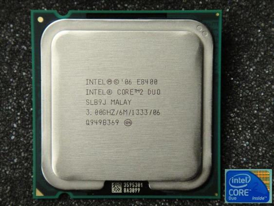 CPU Core 2 Dual E8400 3.0Ghz/6Mb/1333 170k/e