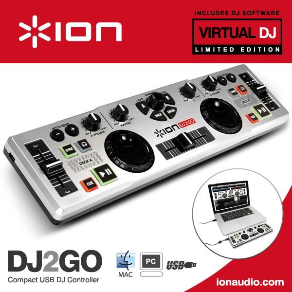 ION DJ2GO Compact USB DJ Controller for iMac & Microsoft PC (Selangor ...